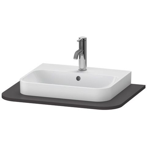 Duravit Happy D.2 Plus Konsole Graphit Supermatt 650x480x16 mm - HP031B08080