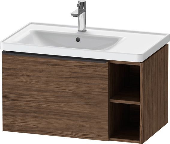 Duravit D-Neo Waschtischunterbau wandhängend Nussbaum dunkel Matt 784x452x440 mm - DE42580BD210000