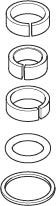 Dornbracht Dichtungssatz Auslauf Ersatzteile 90141502001 10 x 10 x 2 mm