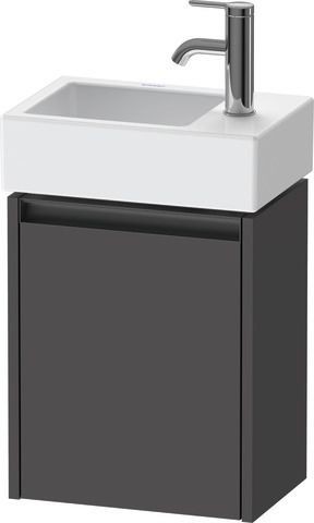 Duravit Ketho.2 Waschtischunterbau wandhängend Graphit Matt 364x238x440 mm - K25071R49490000