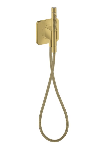 Hansgrohe Schlauchanschl.u.Brausenhalter Axor Citterio C softsq. m.Stabhandbr.2jet polished gold o