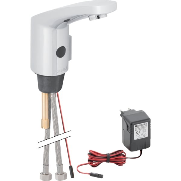 Geberit HyTronic185 Waschtisch-Armatur Infrarot/Netz berührungslos mit Mischhebel