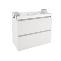 Cosmic B-Box Waschtisch Cosmic B-Box Waschtisch (Kunstharz) Mit Unterschrank, 81X45,5X69Cm, Weiss Glänzend, B05010801167