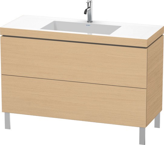 Duravit L-Cube c-bonded Set bodenstehend Natur Eiche Matt 1200x480x698 mm - LC6939O3030