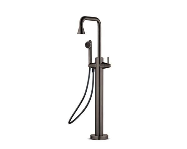 JEE-O cone Wannenarmatur freistehend mit Umsteller und Handbrause, gun metal, 900-3116