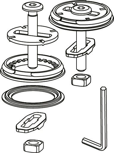 LAUFEN Steckbefestigung,89143.3, 8914330000001