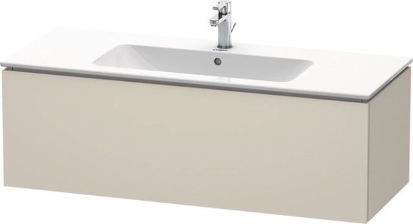 Duravit L-Cube Waschtischunterbau wandhängend Taupe Supermatt 1220x481x400 mm - LC614308383