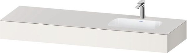 Duravit Qatego Einbauwaschtisch mit Konsole Weiß Supermatt 1600x550x170 mm - QA4694084840000