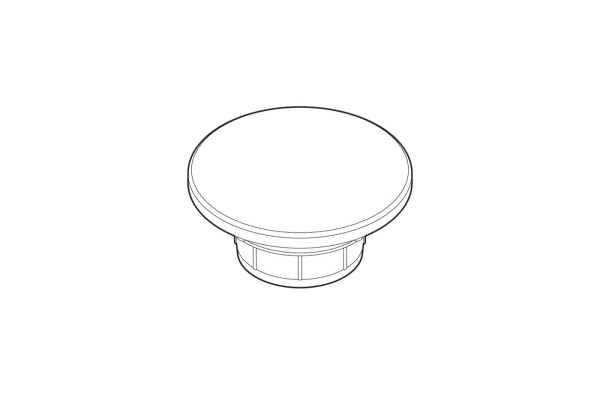 Ersatzteil, Ventilkappe, D63mm glasiert, Dark Iron