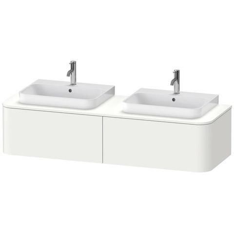 Duravit Happy D.2 Plus Konsolenwaschtischunterbau wandhängend Weiß Supermatt 1600x550x354 mm - HP494