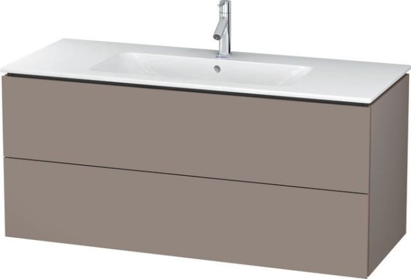 Duravit L-Cube Waschtischunterbau wandhängend Basalt Matt 1220x481x550 mm - LC624304343