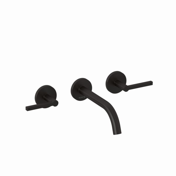 Kludi NOVA FONTE 3-Loch-Waschtisch PURISTIC Unterputz-Wand. 180mm Brushed Gunmetal, 20144N215