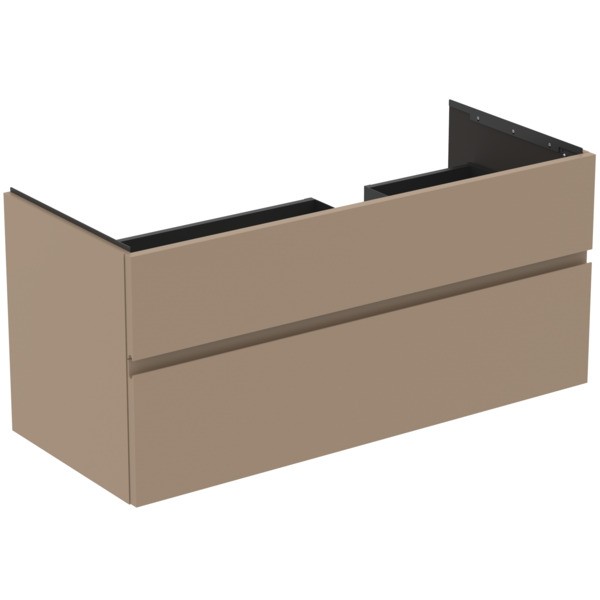 Ideal Standard Waschtischunterschrank Finesse Siphon re. 1200x505x550mm 2 Auszüge Greige matt, E3448