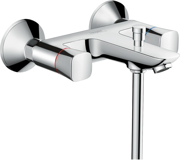 Hansgrohe Zweigriff Wannenarmatur Aufputz Logis DN15 chrom, 71243000 , 71243000