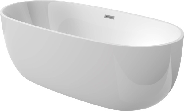 Neuesbad Serie 630 Freistehende Acryl-Badewanne, Oval, 170 cm