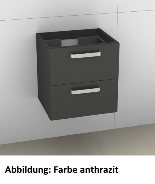 Artiqua 414 Waschtischunterschrank für Venticello 412450 Oxid Hellgrau quer, 414-WU2L-V102-7183-721