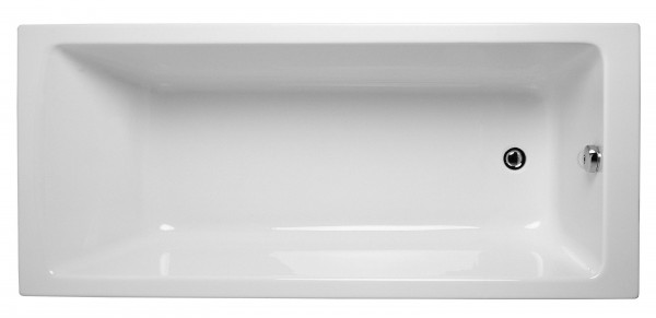 VitrA Körperformwanne, rechte. VitrA S50, 1600 x 750 x 435 mm 203 l weiss, 52660001000