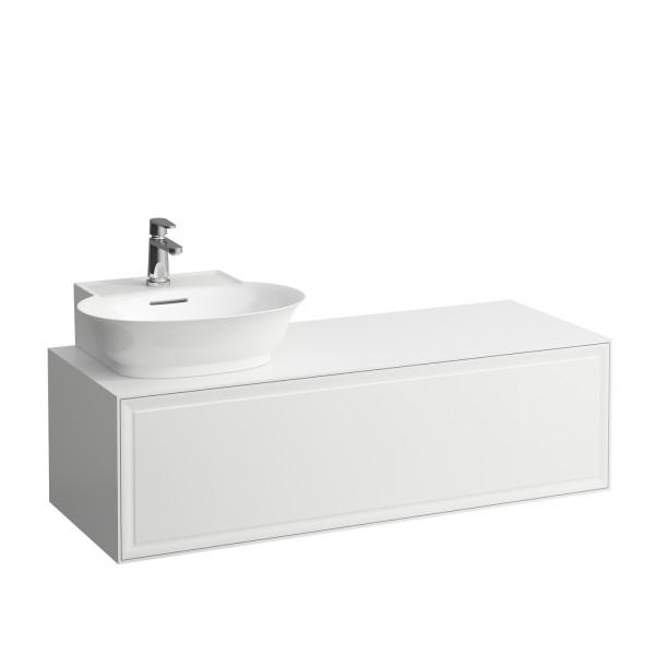 LAUFEN Waschtischunterschrank THE NEW CLASSIC f.HWB H816852 1175x455 Ausschn. li Verkehrsgrau, H4060