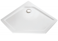 HSK Acryl HSK Acryl Fünfeck-Duschwanne super-flach 100 x 100 x 3,5 cm, ohne Schürze