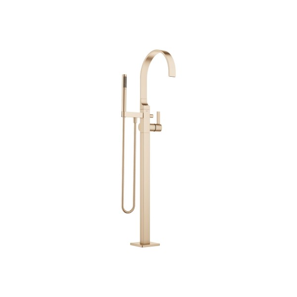 Dornbracht Wannen-Einhandbatterie mit Standrohr MEM 25863782 Champagne gebürstet (22kt Gold)