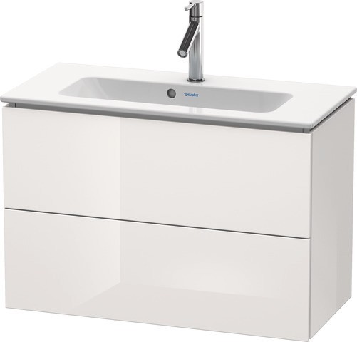 Duravit L-Cube Waschtischunterbau wandhängend Weiß Hochglanz 820x391x550 mm - LC625708585