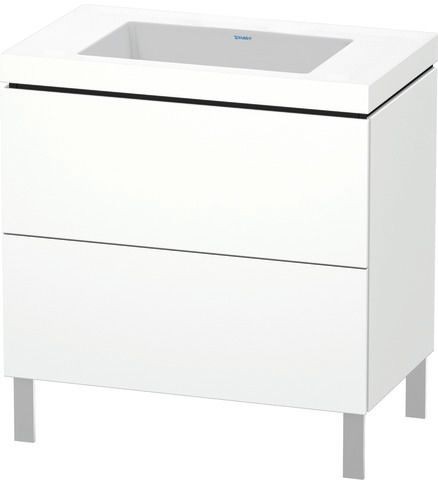 Duravit L-Cube c-bonded Set bodenstehend Weiß 800x480x698 mm - LC6937N8484