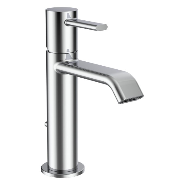 LAUFEN Waschtischarmatur MEDA Festauslauf Ausladung 110 mm mit Ablaufventil chrom