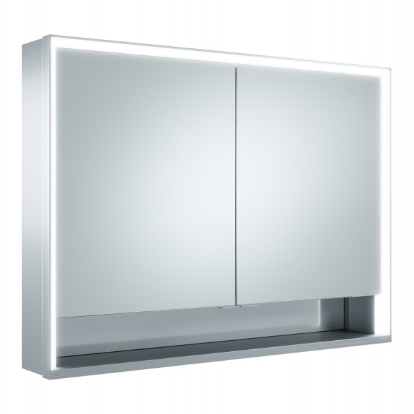 Keuco Spiegelschrank Royal Lumos 14304, Wandvorb.,silber-eloxiert,1000x735x165mm, 14304171301