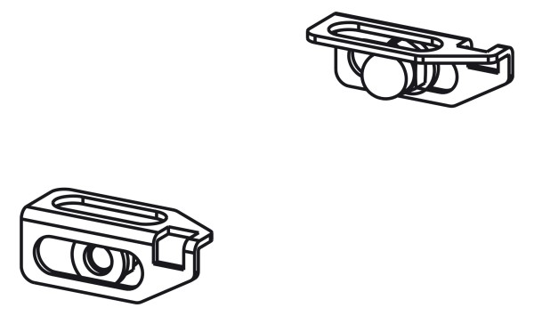 Mepa TersoWALL Halter Abdeck-, blende UNTEN (Set a 2 Stück), 592004