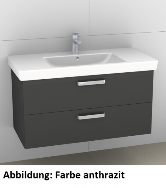 Artiqua 414 Waschtischunterschrank für Subway 2.0 7175A0 Oxid Hellgrau quer, 414-WU2L-V71-7183-721