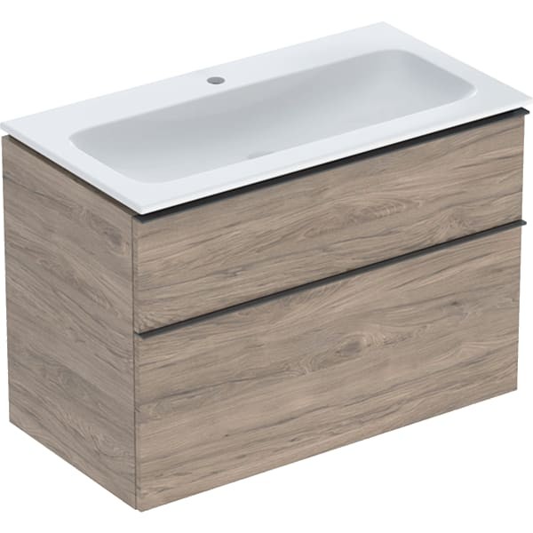 Geberit iCon Set Möbel-Waschtisch mit Unterschrank, 2 Schubladen