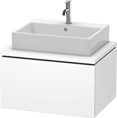 Duravit L-Cube Konsolenwaschtischunterbau wandhängend Weiß Matt 720x547x400 mm - LC581101818