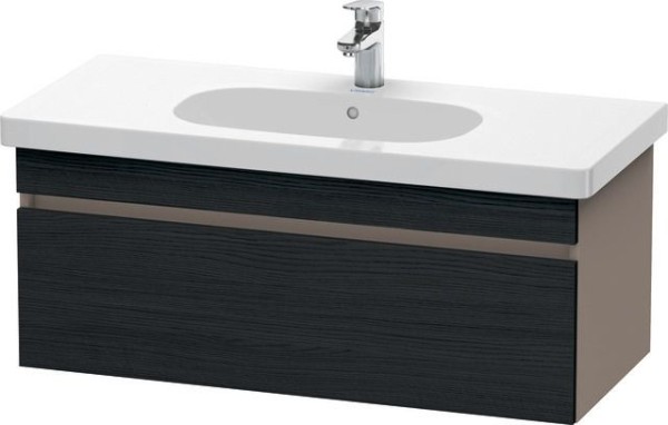 Duravit DuraStyle Waschtischunterbau wandhängend Eiche Schwarz & Basalt Matt 1000x453x398 mm - DS638