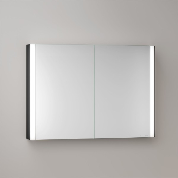 KEUCO Royal Atlas LED Spiegelschrank 100 x 71 x 12,7 cm mit 2 Türen, Aufputz