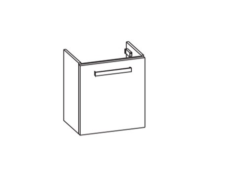 Artiqua 411 Waschtischunterschrank für Vero Air 072450, Eiche Weiß quer NB, 411-WUT-D76-R-7186-440
