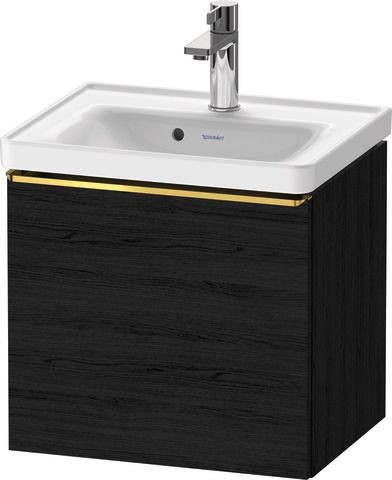 Duravit D-Neo Waschtischunterbau wandhängend Eiche Schwarz Matt 484x372x440 mm - DE4248034160000