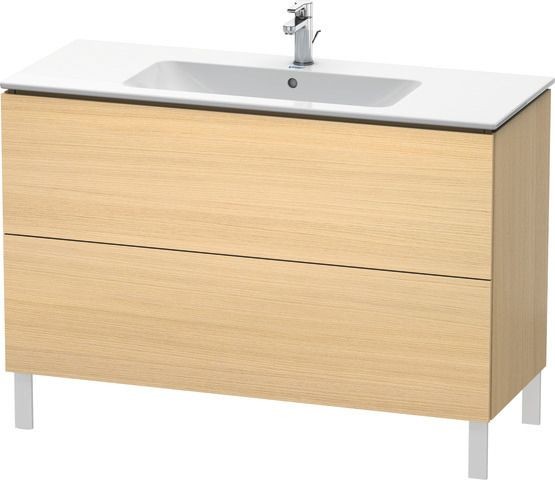 Duravit L-Cube Waschtischunterbau bodenstehend Mediterrane Eiche Matt 1220x481x704 mm - LC662807171