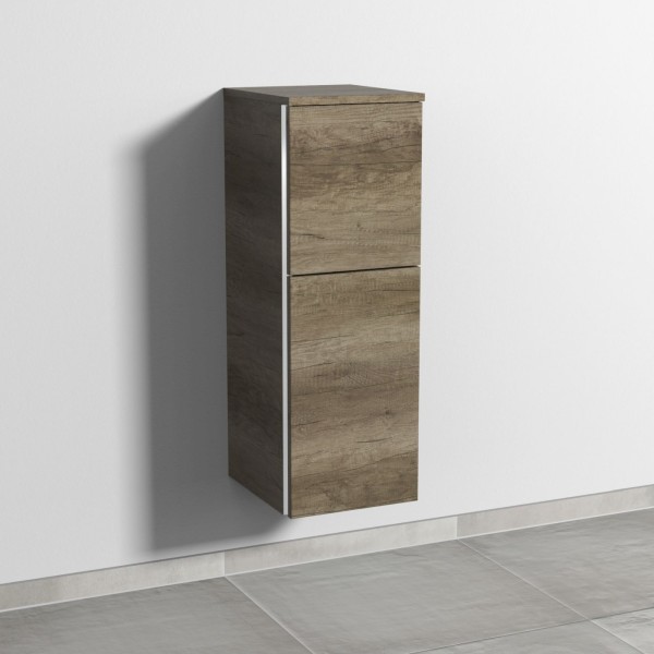 Sanipa 3way Mittelschrank mit 1 Tür und 1 Auszug, Eiche-Nebraska, BR12537