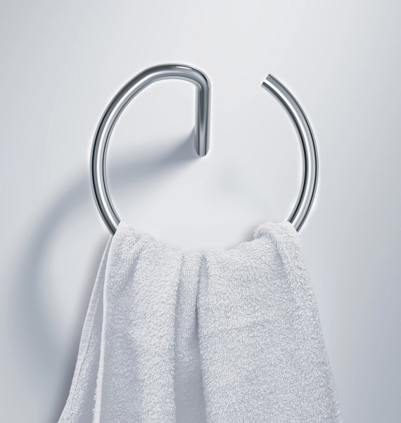 Neuesbad Serie 600 Handtuch-Ring , Oberfläche: chrom