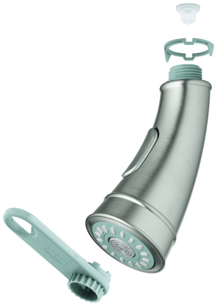 Grohe Spülbrause 46890 supersteel/grau, 46890ND0