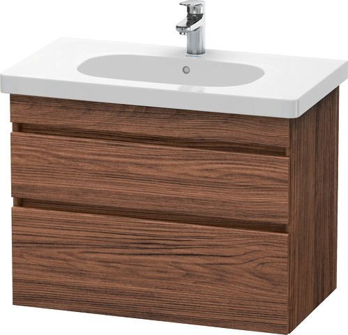 Duravit DuraStyle Waschtischunterbau wandhängend Nussbaum dunkel Matt 800x453x610 mm - DS648402121