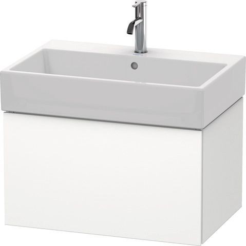 Duravit L-Cube Waschtischunterbau wandhängend Weiß Supermatt 684x459x394 mm - LC617608484