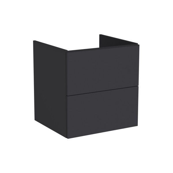 VitrA New Metropole Pure Waschtischunterschrank mit 2 Vollauszügen 58 x 52 x 60 cm Matt,67413