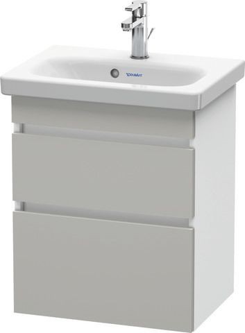 Duravit DuraStyle Waschtischunterbau wandhängend Betongrau & Weiß Matt 500x368x610 mm - DS640300718