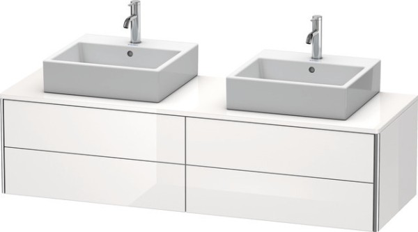 Duravit XSquare Konsolenwaschtischunterbau wandhängend Weiß Hochglanz 1600x548x400 mm - XS4917B2222