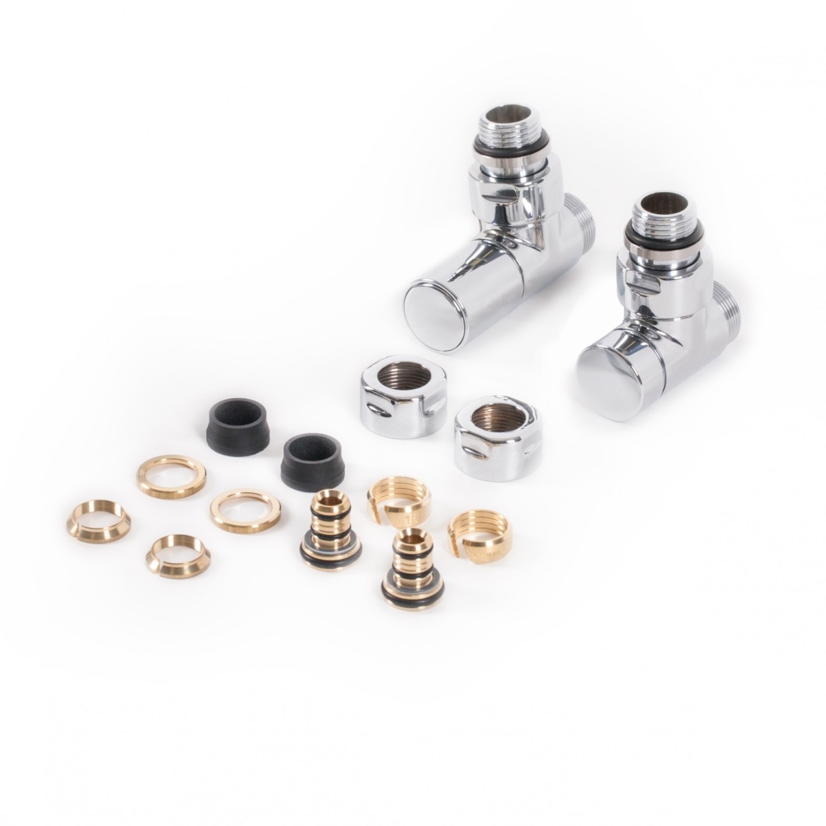 Terma Set Regel-Eckventil CYLINDER GZ 1/2"" - Ø16x2, Ø15 , WRZRCK1-CR, Chrom WRZRCK1-CR