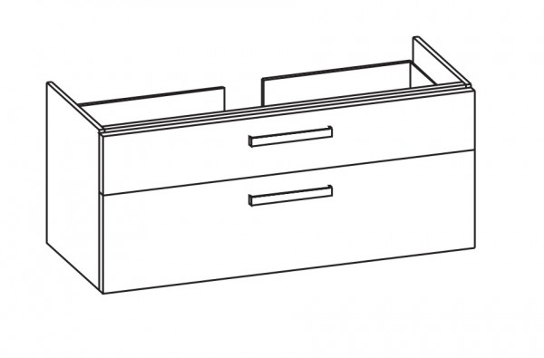 Artiqua 413 Waschtischunterschrank für iCon 124020 Castello Eiche quer NB, 413-WU2L-3-K04-7136-426