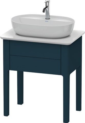 Duravit Luv Konsolenwaschtischunterbau bodenstehend Nachtblau Seidenmatt 638x450x743 mm - LU95600989