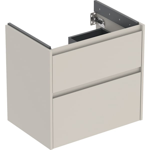 Geberit Renova Plan Unterschrank für Waschtisch, mit zwei Schubladen: 64.4x60.6x44.6cm, 504028DB1