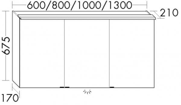 Burgbad Spiegelschrank Essence PG2 670x1006x200 Essence PG2, SPIZ100PN482